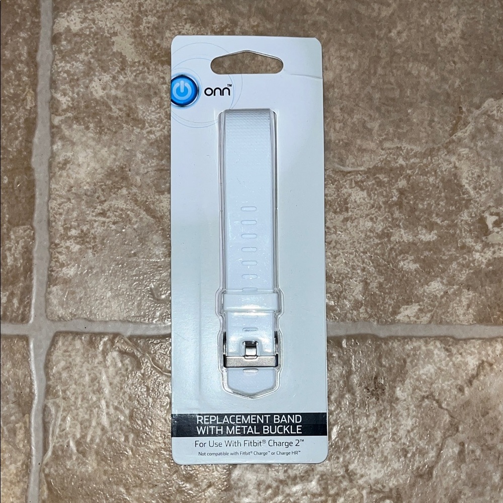 **Last chance** NWT Onn White Replacement Band for Fitbit Charge 2